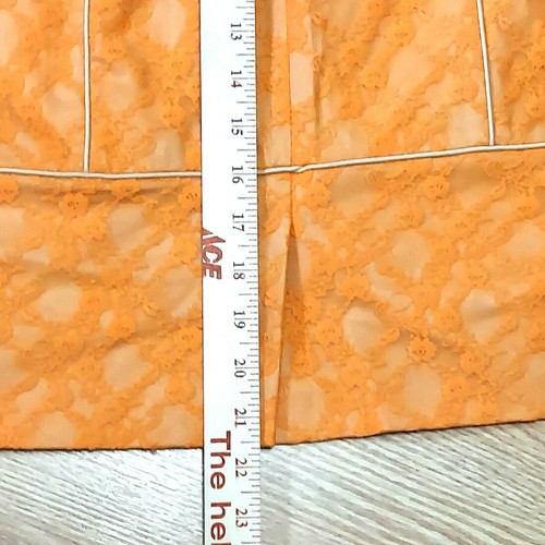 Women’s Antonio Melani Size 6 Orange Pencil Skirt Lace Overlay New with Tags - Picture 8 of 9