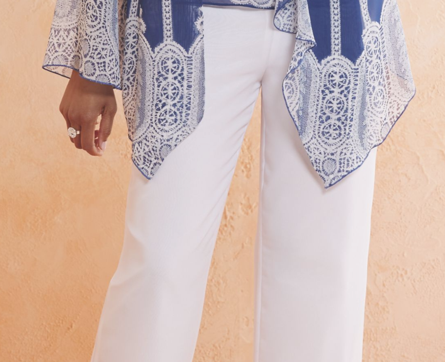 Size 6 Ashro Dress Tatiana Pant Suit Church Wedding Party Cruise Blue