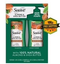 Suave Almond & Shea Butter Shampoo & Conditioner Set, 28 oz, Pack of 2