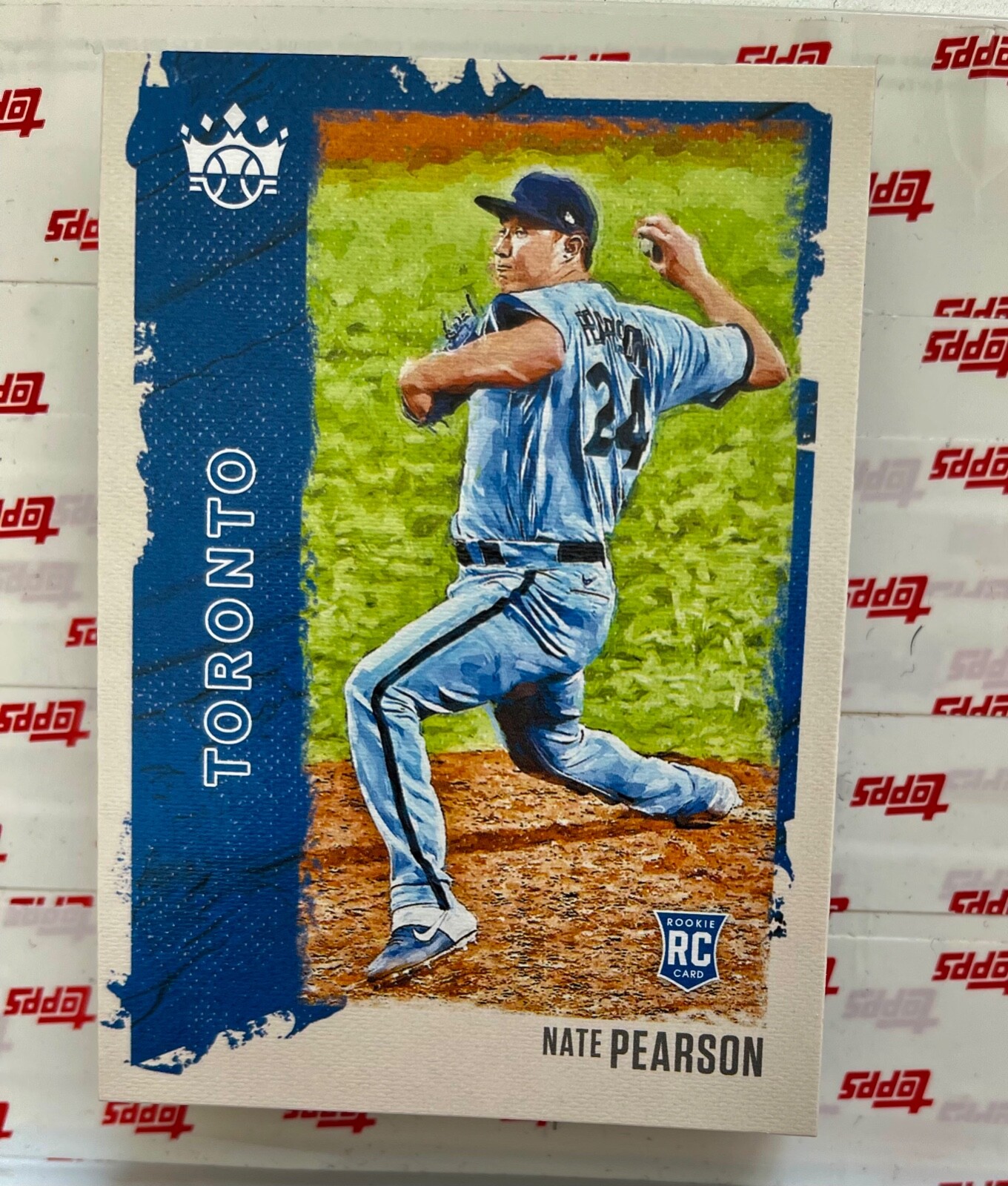 2021 Panini Diamond Kings Rookie Card 68 Nate Pearson Blue Jays RC
