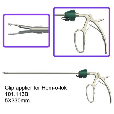 Clip Applier 5X330mm For Hem-O-Lok Clip Middle Large Sizes Option 101.113B
