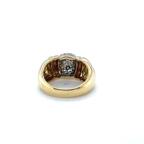 18K 750 Gold Band Ring RG 55 0,76 ct Diamonds Bicolor Bandring neuw. Unikat Dame - Bild 18 von 24