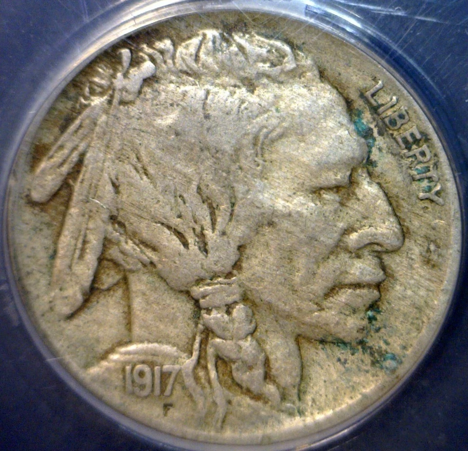 1917 ERROR ANACS VF20 SPLIT PLANCHET After Strike Buffalo Nickel Coin  NR - Image 3 of 4