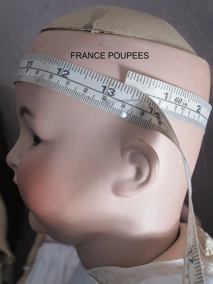 Perruque Jumeau® poupée ancienne Française, Allemande XIXème-T32/34cm (13") - Photo 4/4