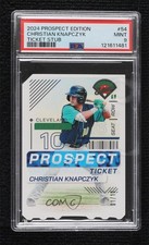 2024 Panini Prospect Edition Ticket Stub 1/10 Christian Knapczyk PSA 9 MINT 8d2