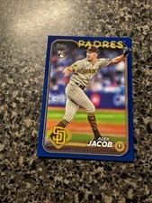 Alek Jacob - 2024 Topps Update Series ROYAL BLUE ROOKIE - #US66 San Diego Padres