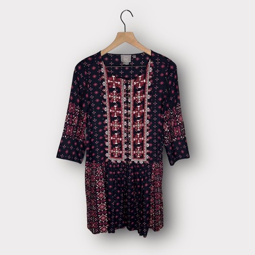 Anthropologie Vanessa Virginia Kaleidoscope Shirtdress Size XS - Picture 3 of 9