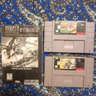 Jungle Strike & Urban Strike (Super Nintendo, 1995) W/ Manual Cleaned & Tested