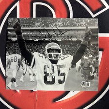 Wesley Walker Autographed 8x10 Photo New York Jets Signed Beckett BAS COA