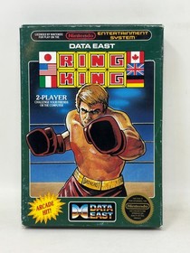 NES Nintendo - Ring King Boxing - CIB Complete in Box - Tested (Data East, 1987)
