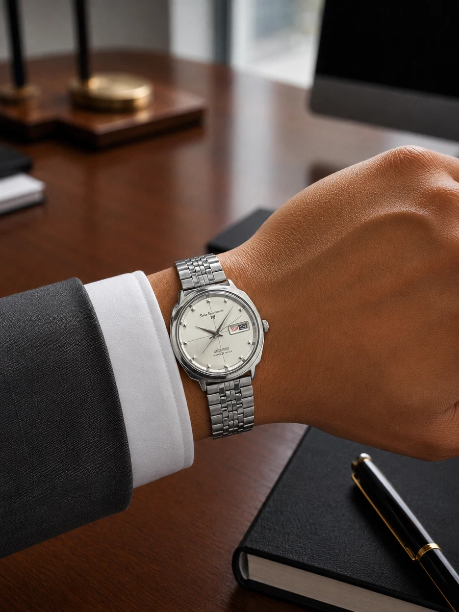 Seiko Sportsmatic Stainless Steel Case Mechanical (Automatic