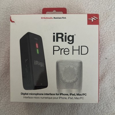 IK Multimedia iRig Pre HD High Definition Microphone Interface for iOS/MAC/PC