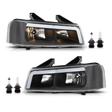 LED Headlights for Chevy Express GMC Savana 2003 2023 Clear Lens Black Housing