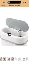 Garbage Can Motion Sensor, 12L Touchless White  28/15/24.8 CM
