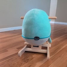 B. Toys Wooden Whale Rocker Echo Hardwood Handles Soothing Sounds