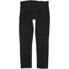 Levi's 511  Homme Noir Straight Slim Stretch Jeans W36 L32 (109043)
