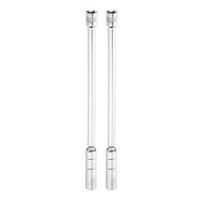"2 StüCk ZüNdkerzenschlüSsel 3/8\\\" FüR Drive 14Mm Schwenkbar Magnetisch Silber"