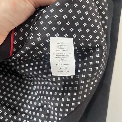 Blazer Ponte Tejido Negro Talbots Aberdeen. Chaqueta clásica de punto suave negra talla 8 - Imagen 4 de 6