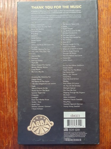 ABBA Thank You for the Music Limited Edition CD ALL 4 CDS LOVELY 66PGE BOOKLET - Imagen 2 de 3