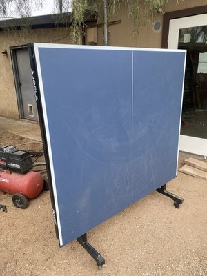 JOOLA Table Tennis Ping Pong Table Blue with Folding Design and Wheels