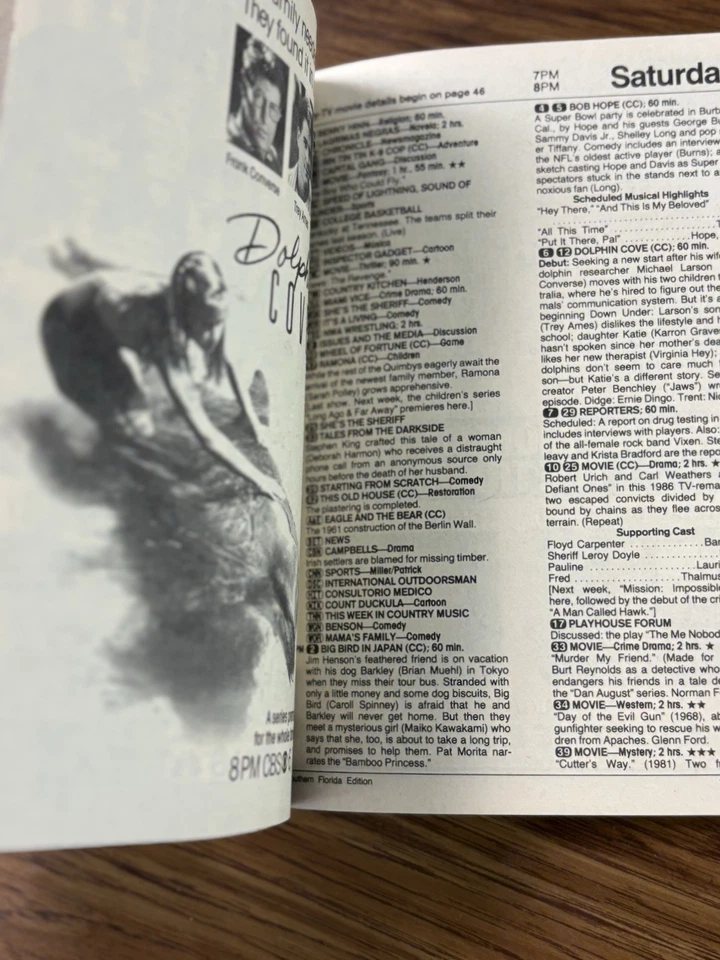 TV Guide 1989 Atlanta GA Ed Local Ads Elvis Bruce Super Bowl Broncos Bears MJ - Image 4 of 4