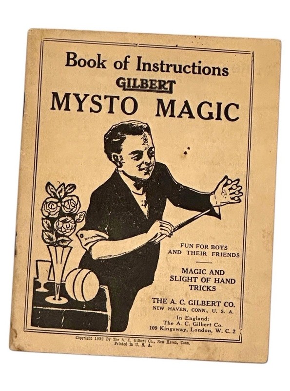 Very Rare 1922 Mysto Magic Instruction Book