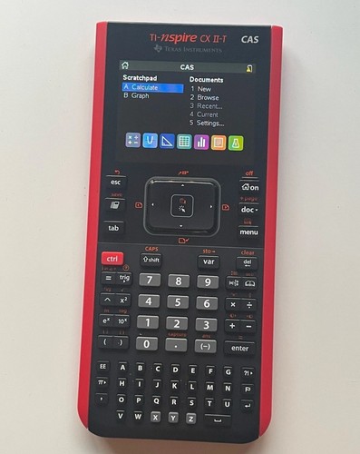 Texas Instruments TI-Nspire CX II-T CAS Colour Graph Calculator Black Red Pack - Picture 3 of 6