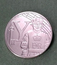 2019 - Letter Y - 10p Ten Pence Coin - A-Z Alphabet Series - Circulated