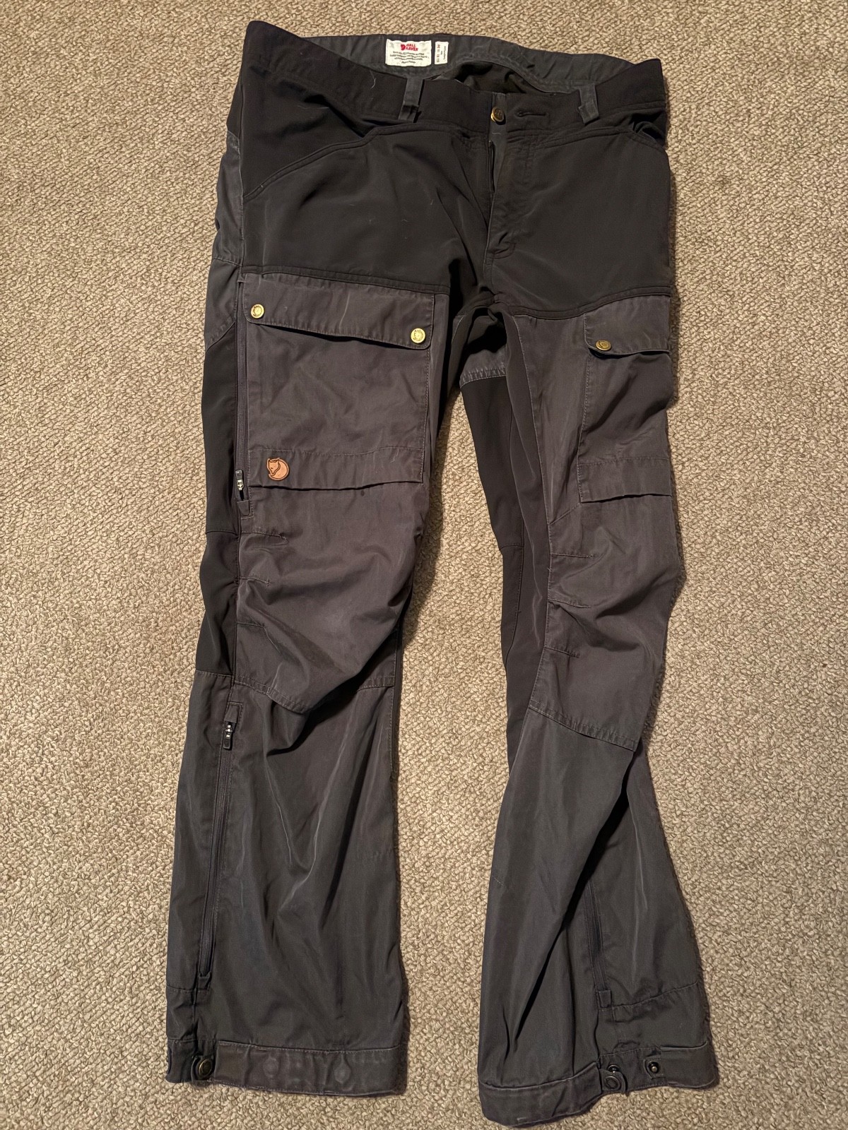 Fjallraven Keb trousers black mens waist: 36 length: normal (32)