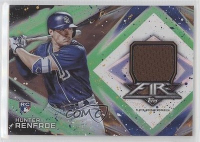 2017 Topps Fire Relics Green 72/75 Hunter Renfroe #FR-HR Rookie RC s1i