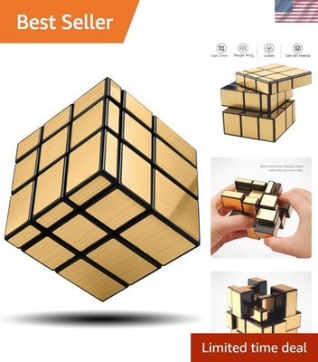 Shengshou Mirror Cube 3x3 Speed Cube Gold Mirror Blocks Cube 3x3x3 Different ...