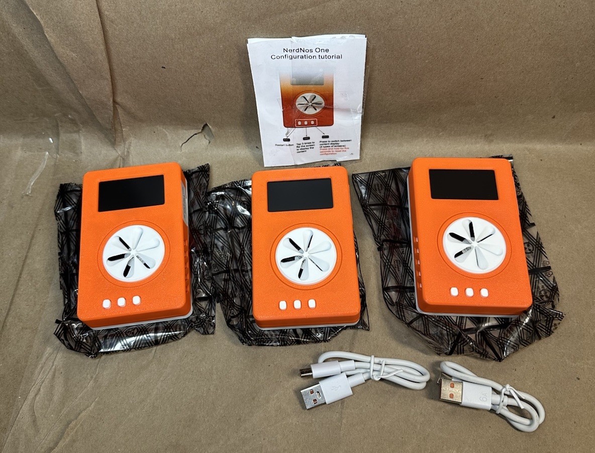 Lot of 3 NerdNos One BTCMiner Devices – Bitcoin USB Miner