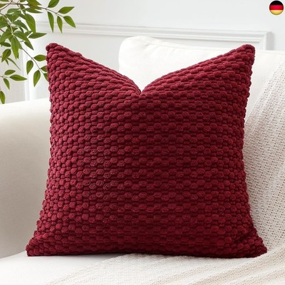 Artscope Kissenbezug Kordsamt Cord Körnig Zierkissenbezug 50x50 cm Geometrische 