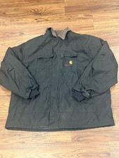 Carhartt Yukon Extremes Quilted Arctic Coat Jacket Mens 3XL Black Full Zip