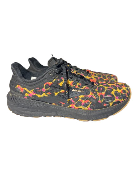 Brooks Launch 9 Wild, Women's Size 7 Running Shoes Cheetah Citrus/Coral/Black thumbnail 3