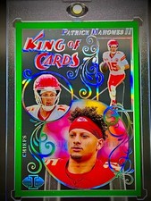Patrick Mahomes King Of Cards Emerald Acetate Holo Foil Refractor - Chiefs SP