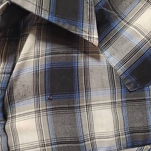 Vintage Ely Cattleman Mens Sz XLT Pearl Snap Western Short Sleeve Plaid Shirt - Picture 5 of 9
