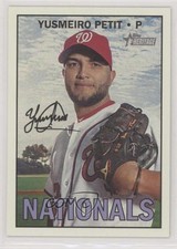 2016 Topps Heritage High Number Gum Damage Back Yusmeiro Petit #584 x5u