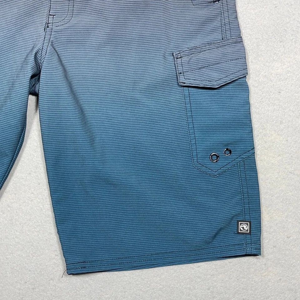 Мужские гибридные шорты-амфибии Ocean Current 29 с синими черными карманами для быстрой сушки - Изображение 3 из 4