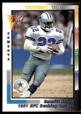 Emmitt Smith 1992 Wild Card #245 Cowboys FREE SHIPPING StackedPacks