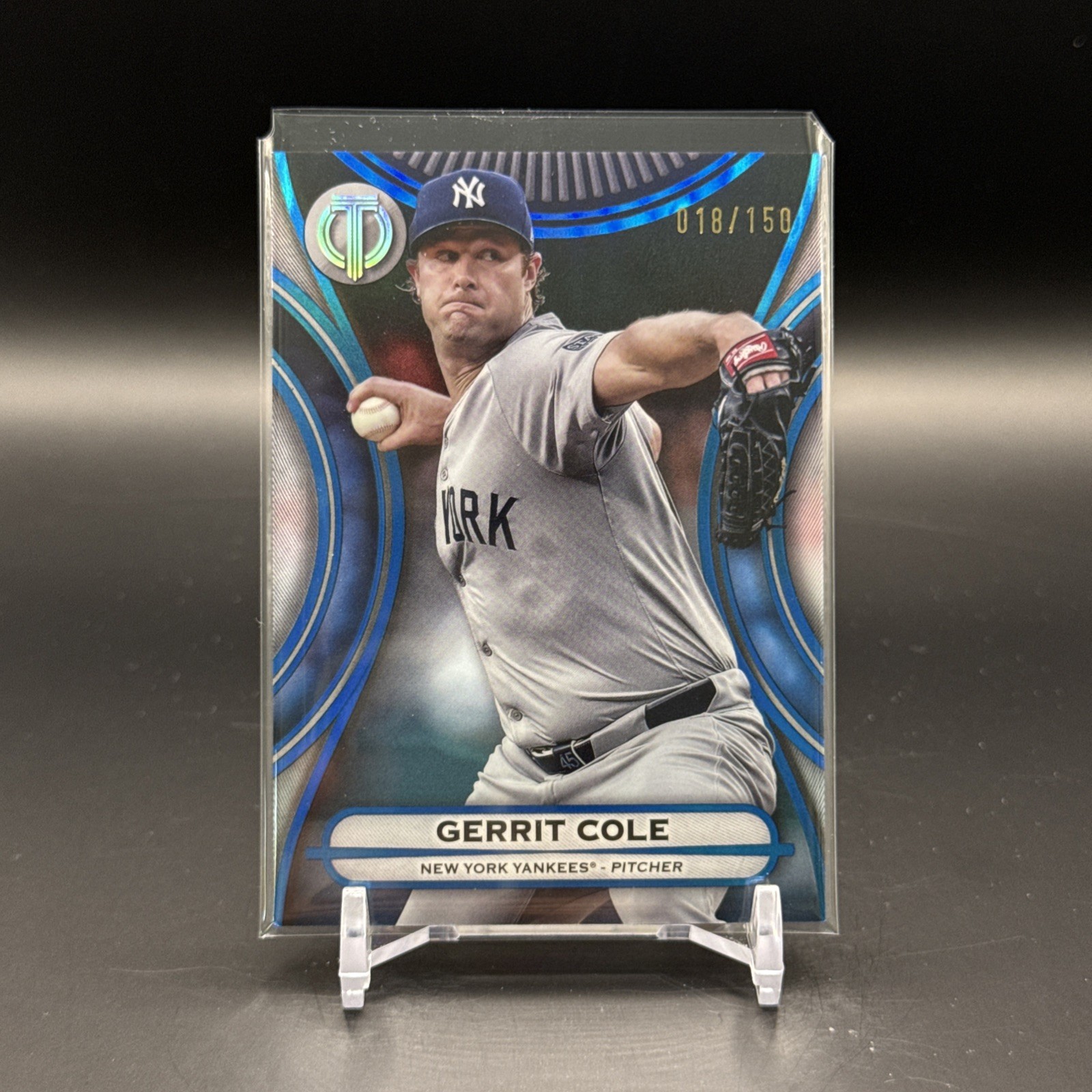 2025 Topps Tribute Gerrit Cole #71 Blue 18/150 - Yankees
