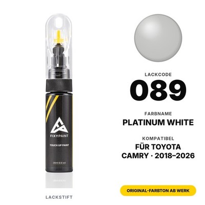 Lackstift Für Toyota Camry 089 Platinum White Set Farbton Genau Lackstift