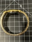Vintage Lucoral Ladies Gold-Tone Expansion Watch - Black & Diamond Dial Untested — photo 6