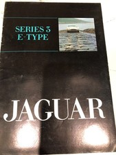 JAGUAR SERIES 3 E TYPE V12 FACTORY BROCHURE