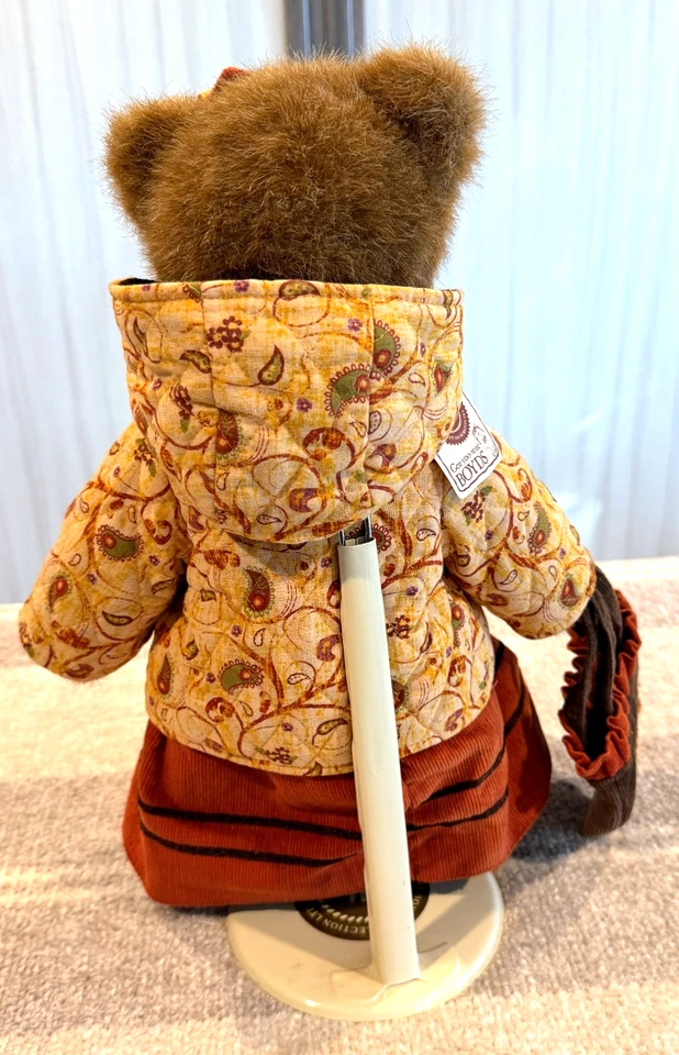 Boyds Bears *Sienna Autumnworth* Brown Plush w/Tags & Stand #904911 - Image 3 of 4