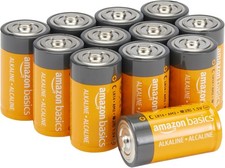   Amazon Basics 12-Pack C Cell Alkaline All-Purpose Batteries, 1.5 Volt,