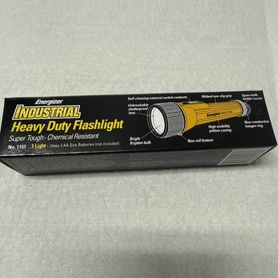 Energizer Industrial Heavy Duty Flashlight Krypton 2AA Batteries (not Included)