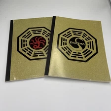 Lot of 2 LOST Dharma Initiative Notebooks Journals Note Pads School TV Show