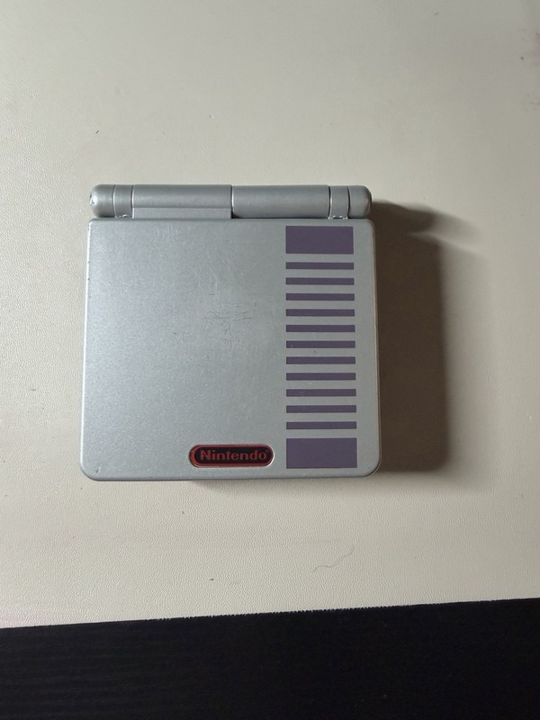 Nintendo Game Boy Advance SP (Reshelled) With Charger