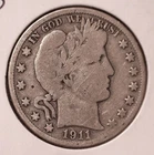 1911-D Barber Half Dollar, #3110
